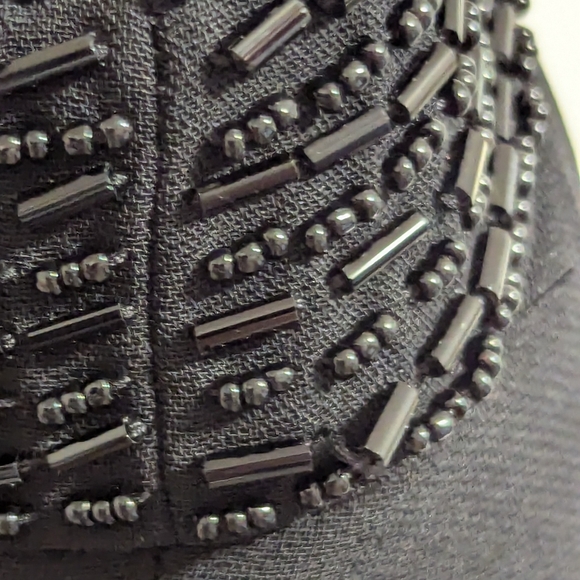 American living black dress sleeveless sheath sequin size 12 (see condition) - Picture 10 of 11